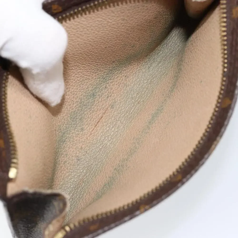 Louis Vuitton Monogram Bucket PM Accessory Pouch Brown